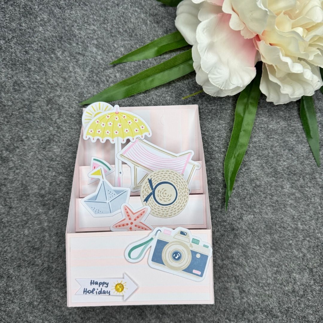 Tech-Karte Treppenkarte Sunshine mit Stampin' Up! Produkten