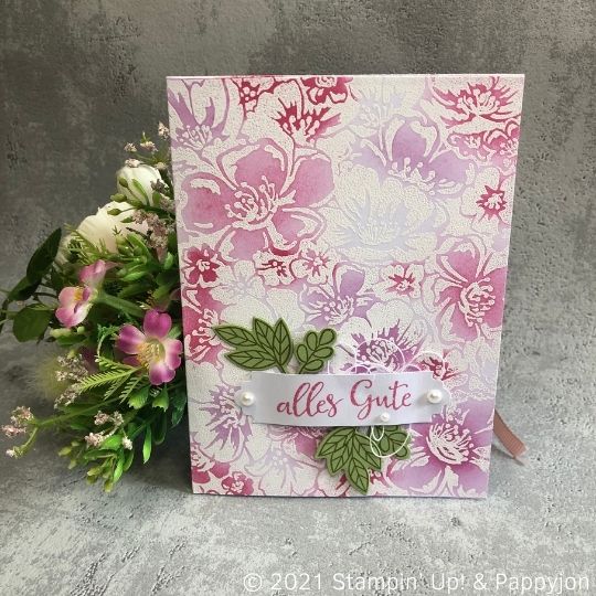 Karte Wilde Rosen mit Stampin' Up! Produkten