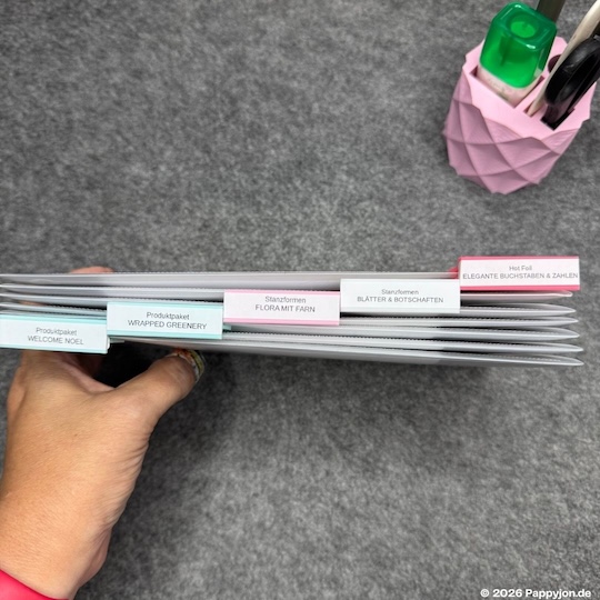 Organizer für Stampin' Up! Hüllen